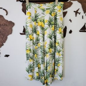 ENTRO Lemon Print Culottes